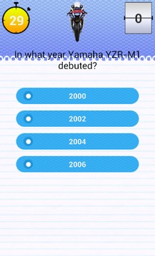 Quiz for Yamaha YZR-M1 Fans游戏截图3