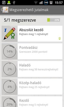 Igazi keresztrejtvény (free)游戏截图2