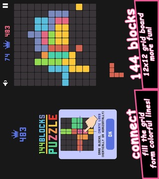 144 Blocks Puzzle游戏截图1