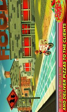 BMX Bicycle Pizza Delivery Boy游戏截图3