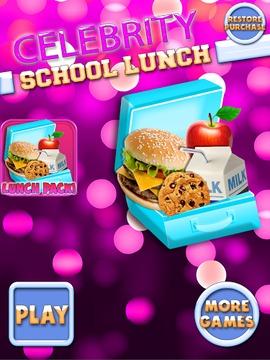 Celebrity School Lunch Maker游戏截图4