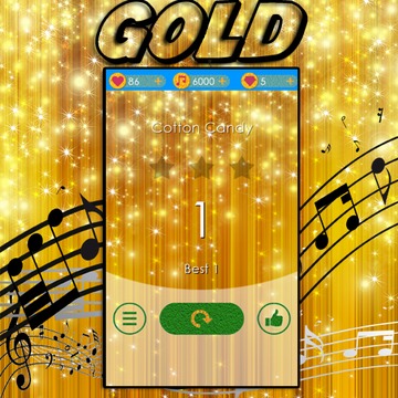 Tap The Piano Tiles gold Theme游戏截图4