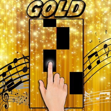 Tap The Piano Tiles gold Theme游戏截图5