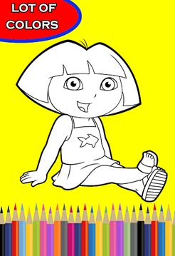 coloring book dora and moanna游戏截图4