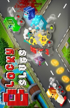 Subway Slugs Blocky Surf Dash游戏截图5