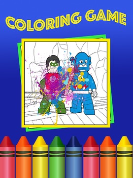 Coloring Superhero Game游戏截图3