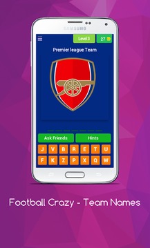 Football Crazy - Team Names游戏截图3