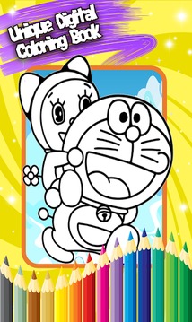 Coloring Book For Doraemon Fan游戏截图2