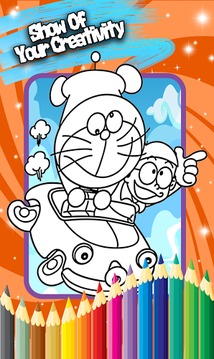 Coloring Book For Doraemon Fan游戏截图1