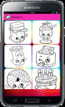 Coloring pages for Shopkins游戏截图3