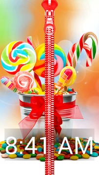 Candy Zipper Lock Screen Prank游戏截图2