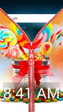 Candy Zipper Lock Screen Prank游戏截图5