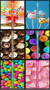 Candy Zipper Lock Screen Prank游戏截图1