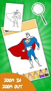 Super Hero Coloring Books游戏截图1