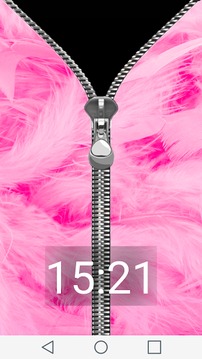 Pink Zipper Lock Screen Prank游戏截图3