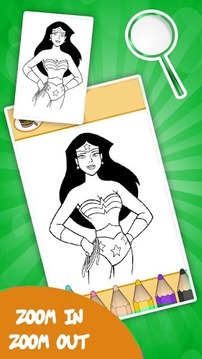 Super Hero Coloring Books游戏截图4