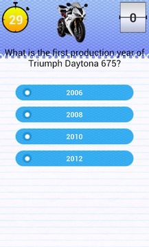 Quiz for Daytona 675 Fans游戏截图3