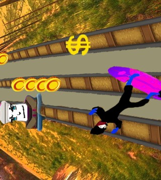 Subway Stickman Run Surfer游戏截图1