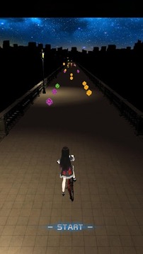 单车少女之夜色街灯游戏截图1