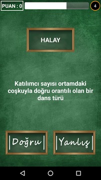 Doğru Yanlış Oyunu : Kelime游戏截图2