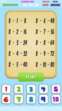 Multiplication Table - MathCat游戏截图2