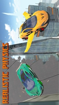 Flying Sports Car Simulator游戏截图4