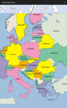 欧洲地图拼图游戏截图4