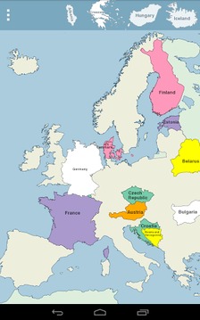 欧洲地图拼图游戏截图1