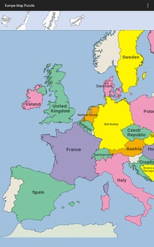 欧洲地图拼图游戏截图5