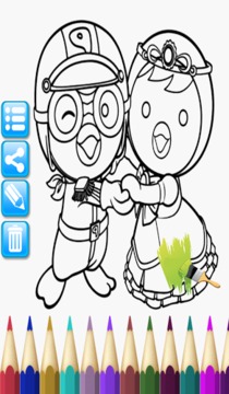 Coloring Book Penguin Pororo游戏截图3