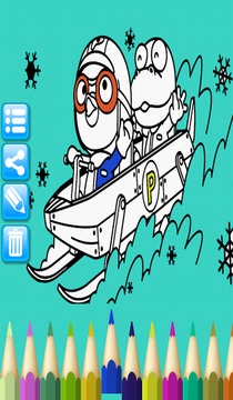 Coloring Book Penguin Pororo游戏截图4