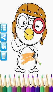 Coloring Book Penguin Pororo游戏截图1