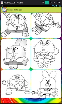 coloring game for gumball-draw游戏截图1