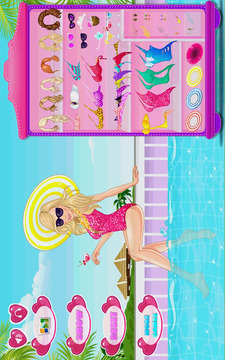 At the Pool Dress Up游戏截图2