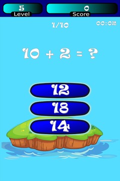 Plus Minus Kids Math Trainer游戏截图3