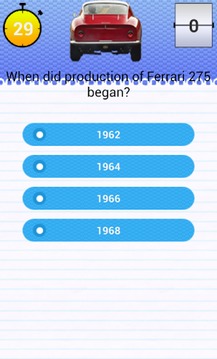 Quiz for Ferrari 275 Fans游戏截图3