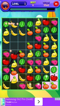 Funny Fruits Blast游戏截图3