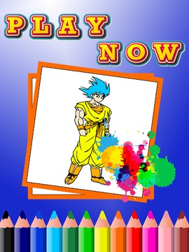 Super Saiyan Coloring Book游戏截图1