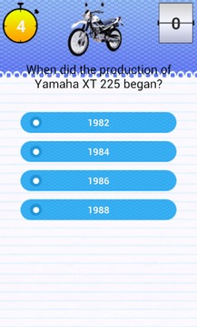 Quiz for Yamaha XT225 Fans游戏截图3