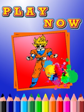 Super Saiyan Coloring Book游戏截图3