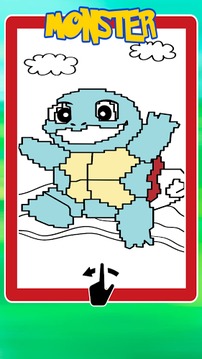 Kids Coloring Game PokeMonster游戏截图3