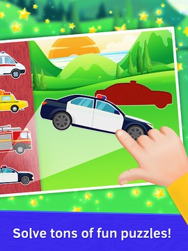 Police Car Puzzle for Baby游戏截图1