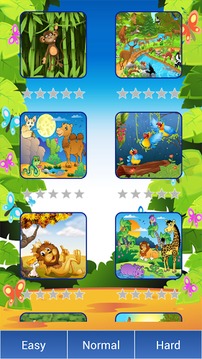 动物园卡通动物与拼图游戏截图3