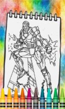 Super Iron Man Coloring Book游戏截图2