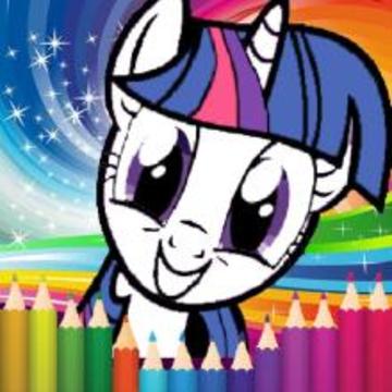 Coloring little pony princess游戏截图1