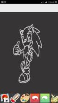 Glow Draw Sonic Paint游戏截图1