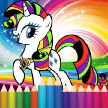 Coloring little pony princess游戏截图3