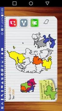 Denmark Map Puzzle Game Free游戏截图2