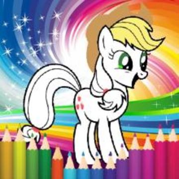 Coloring little pony princess游戏截图5