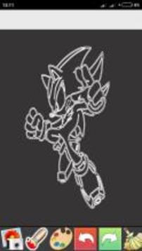 Glow Draw Sonic Paint游戏截图2